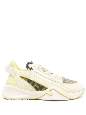 FENDI Luxury Flow Leather Sneakers