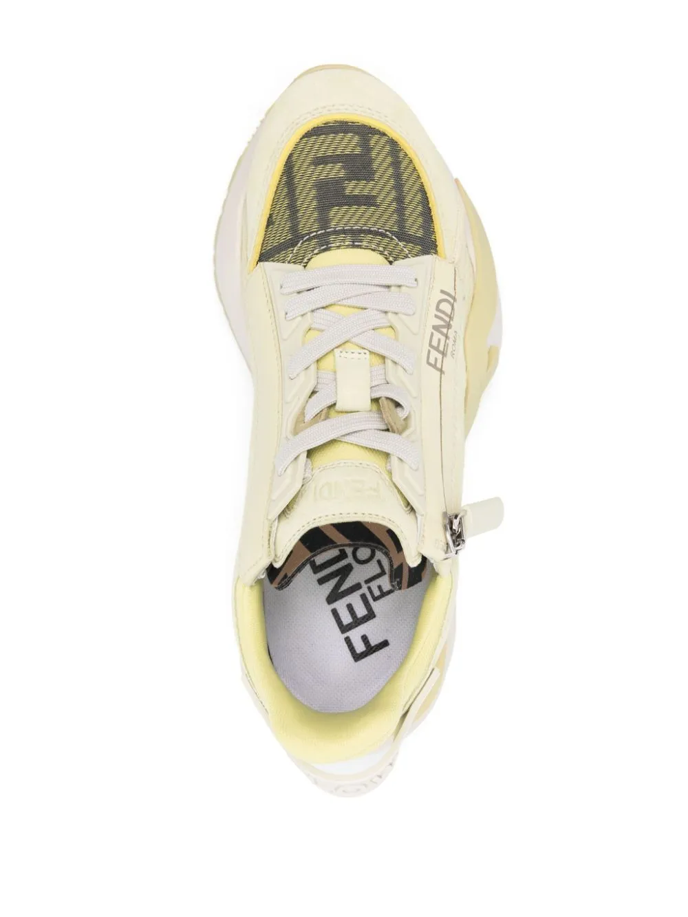 FENDI Luxury Flow Leather Sneakers