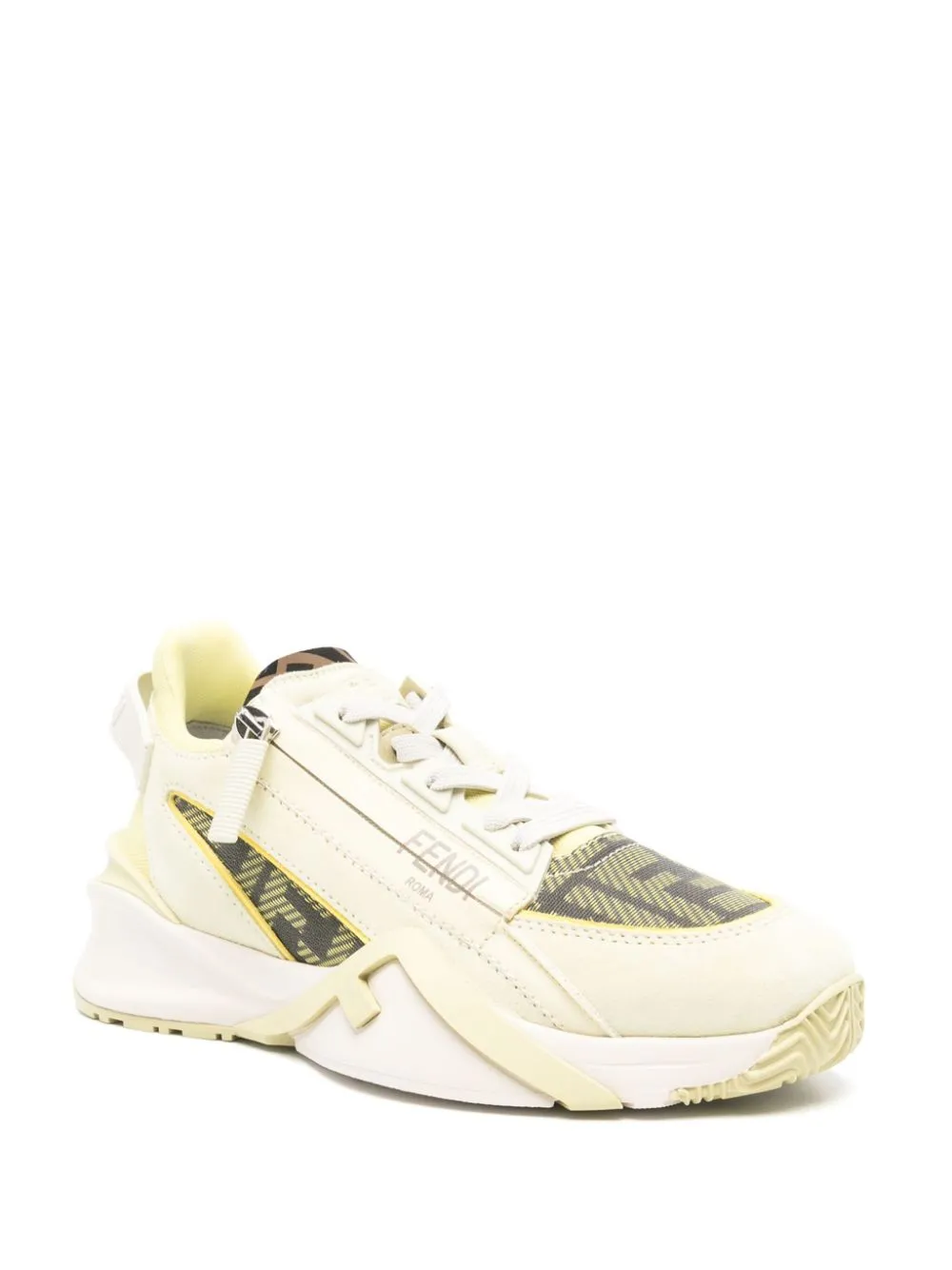 FENDI Luxury Flow Leather Sneakers