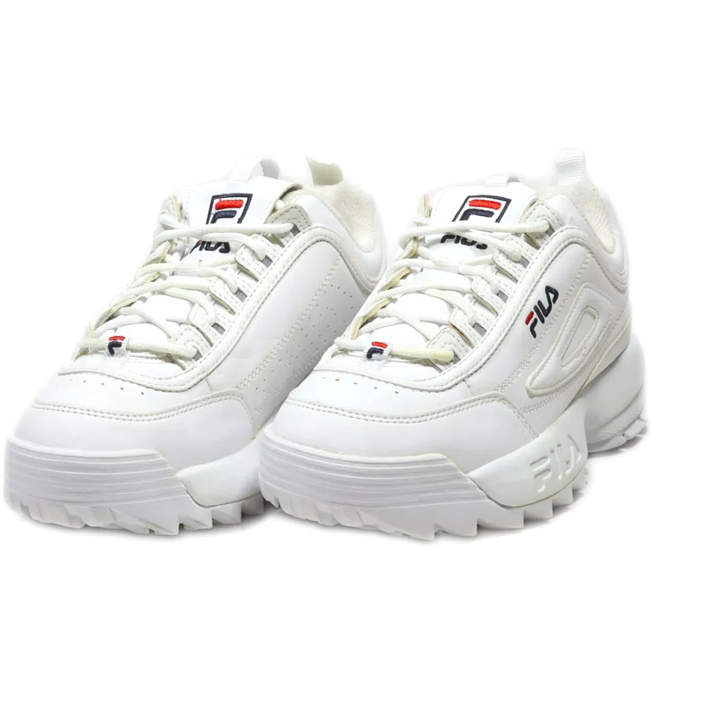 Fila Disruptor Wmn Low-Top Sneakers Leather White Colour For Women