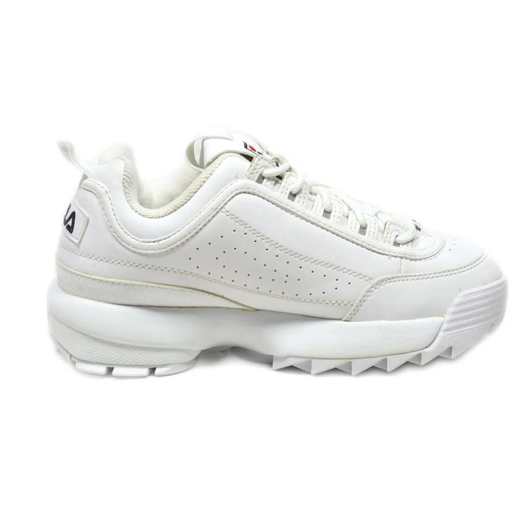 Fila Disruptor Wmn Low-Top Sneakers Leather White Colour For Women