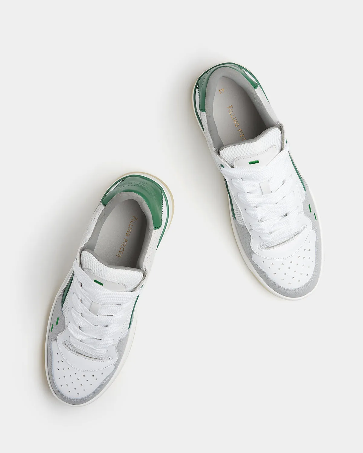 FILLING PIECES Cruiser White / Green Mens Sneakers