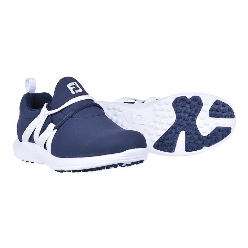 FOOTJOY Leisure Slip On Women's Spikeless Shoes (Navy/White)