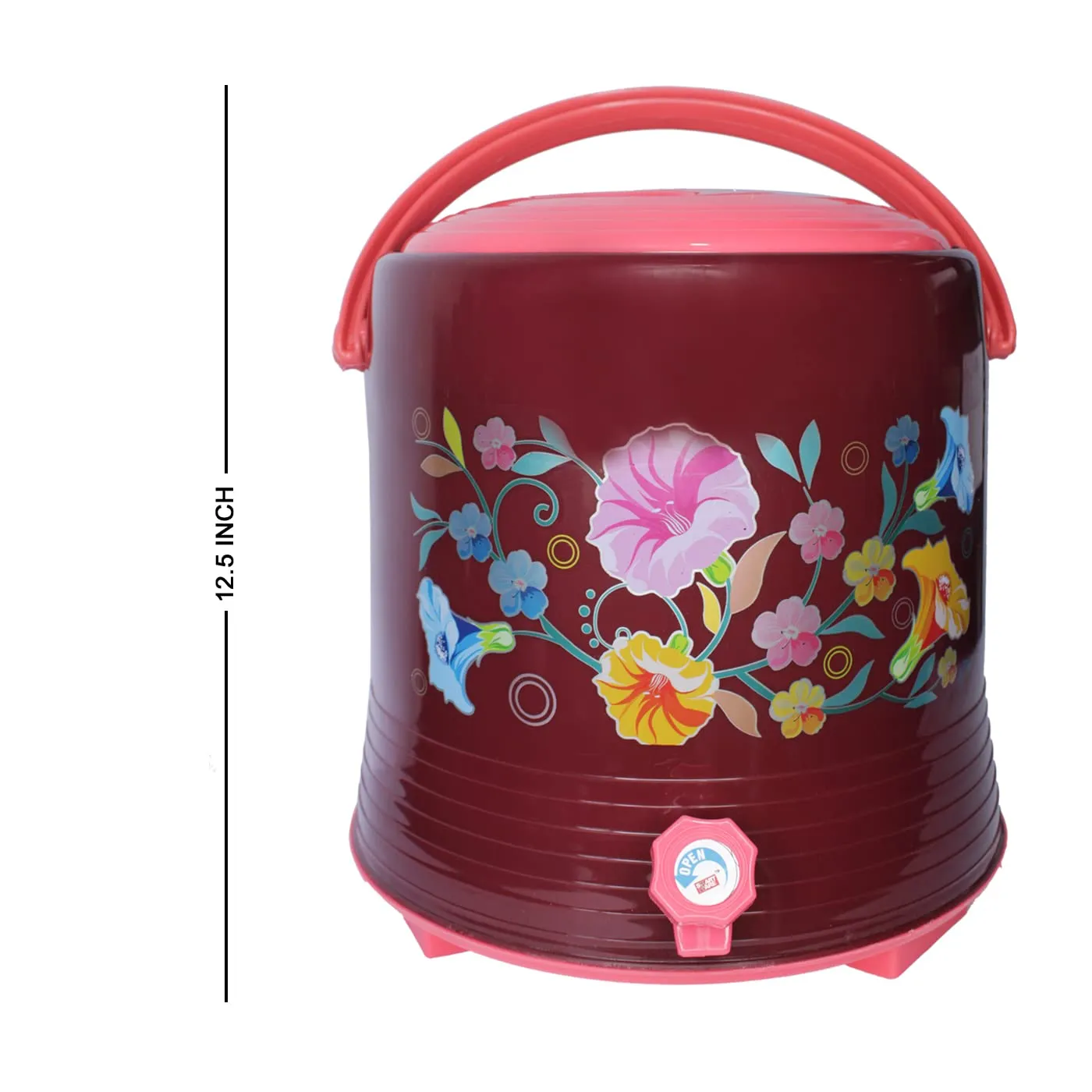 Fully Insulated Water Container/Jar/Camper with 10 Litre Capacity (Multicolor)