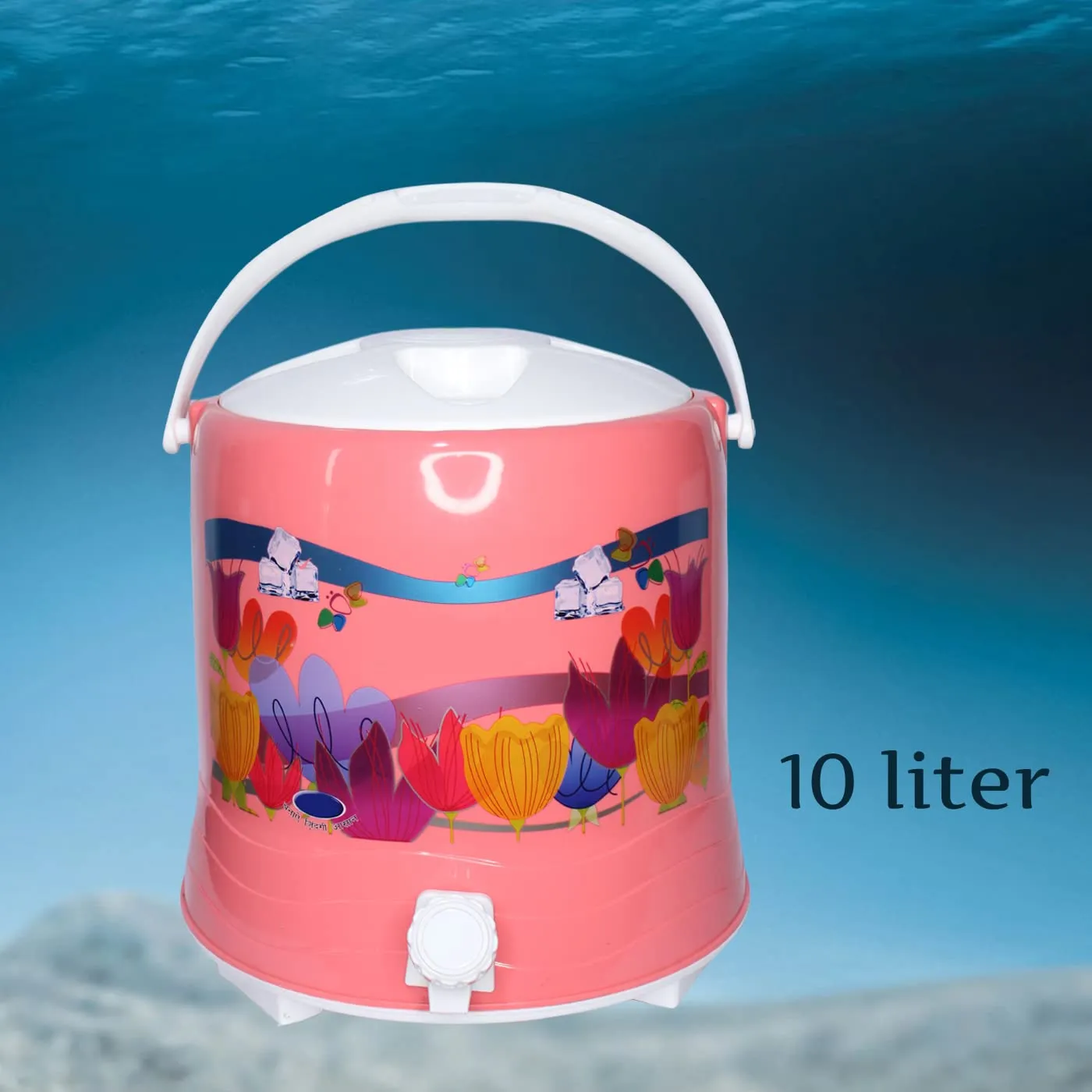 Fully Insulated Water Container/Jar/Camper with 10 Litre Capacity (Multicolor)