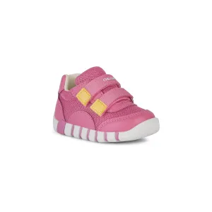 Geox Girls Shoe B Iupidoo B3558A Dark Pink/Yellow