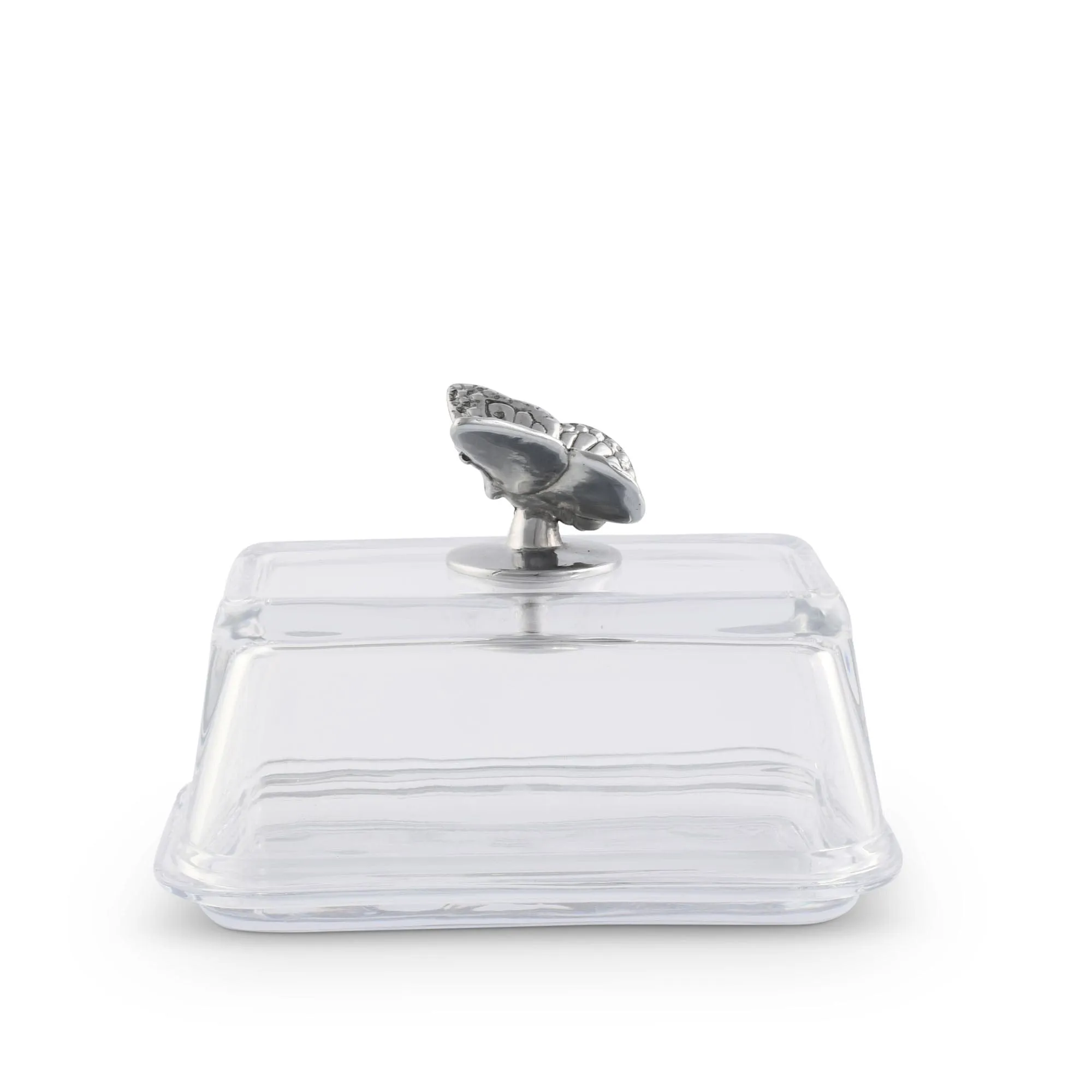 Glass Butter Dish - Butterfly