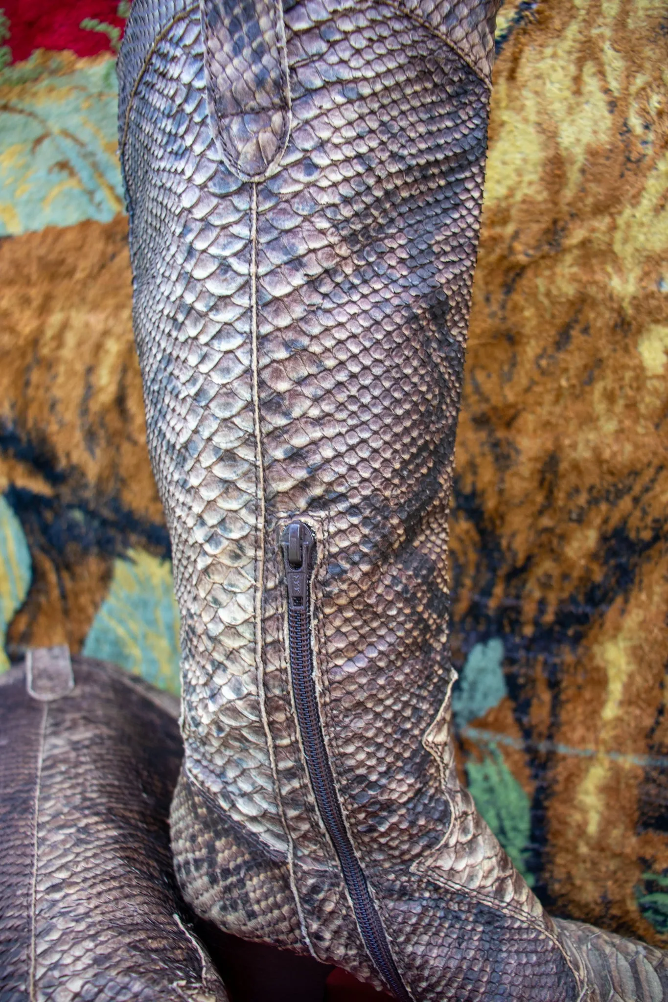 Gothic Snakeskin Italian Boots