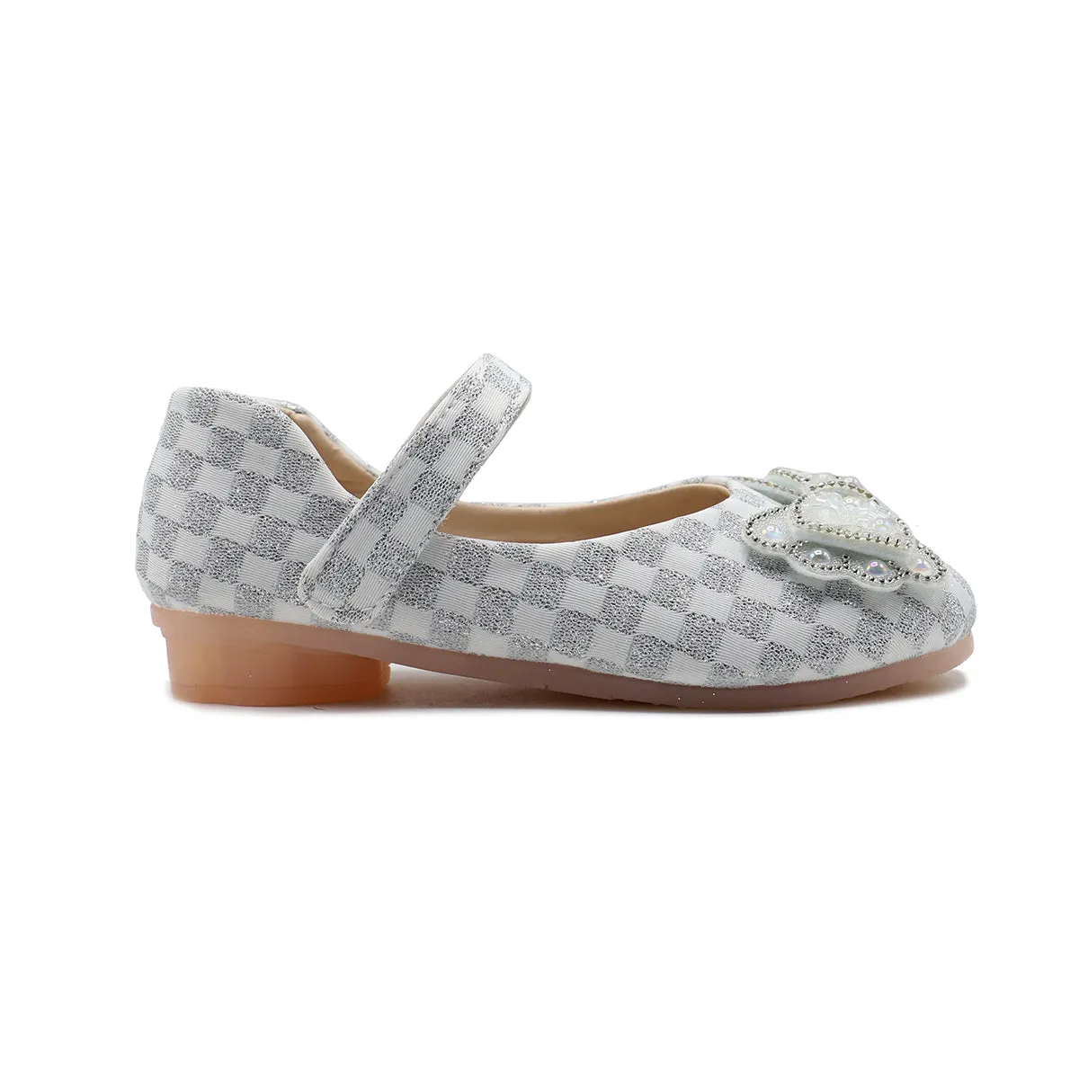 Grey Fancy Court Shoes G60020