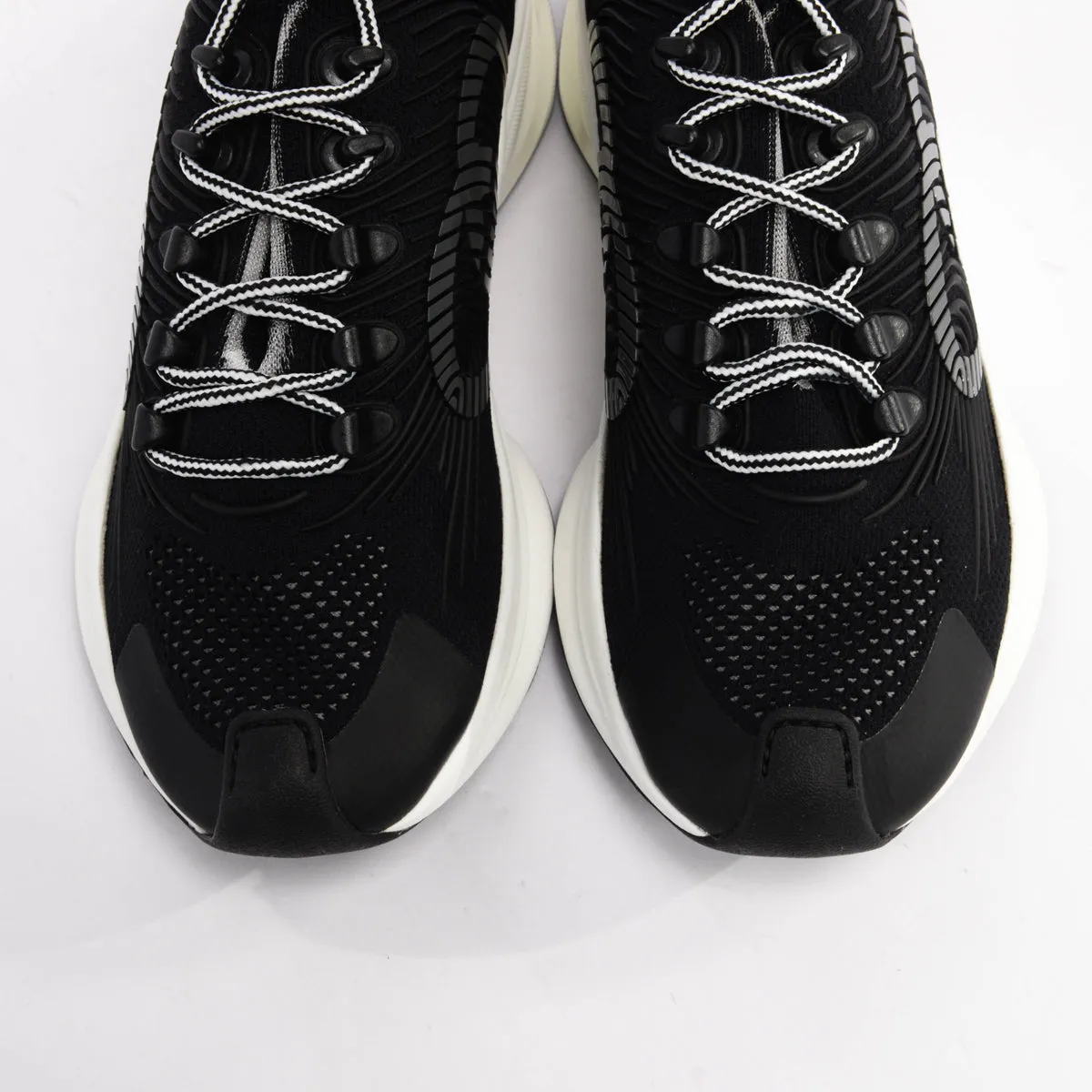 Gucci Black Knit Fabric GG Run Sneakers 38.5