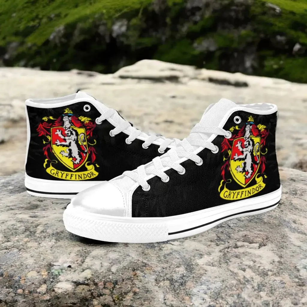 Harry Potter Hogwarts Gryffindor Shoes High Top Sneakers for Kids and Adults