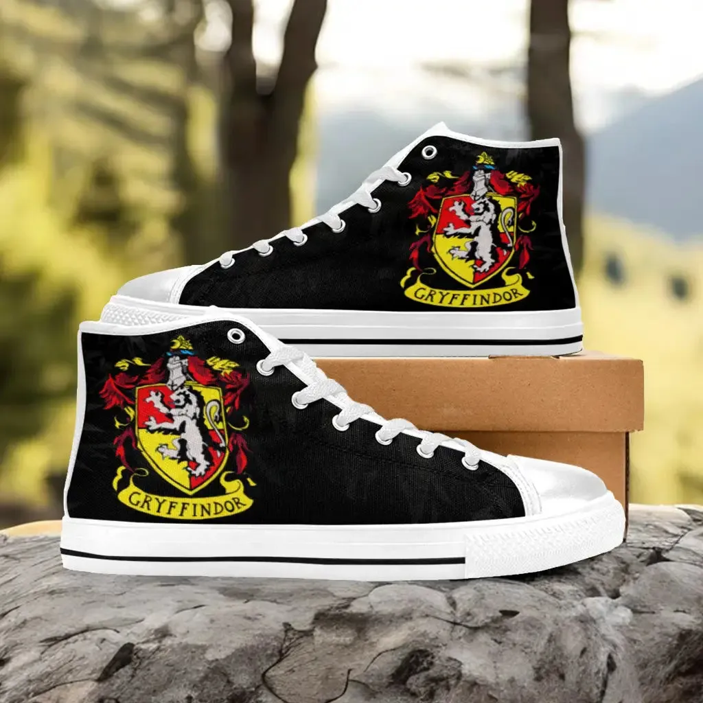 Harry Potter Hogwarts Gryffindor Shoes High Top Sneakers for Kids and Adults