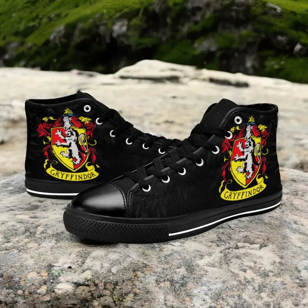 Harry Potter Hogwarts Gryffindor Shoes High Top Sneakers for Kids and Adults