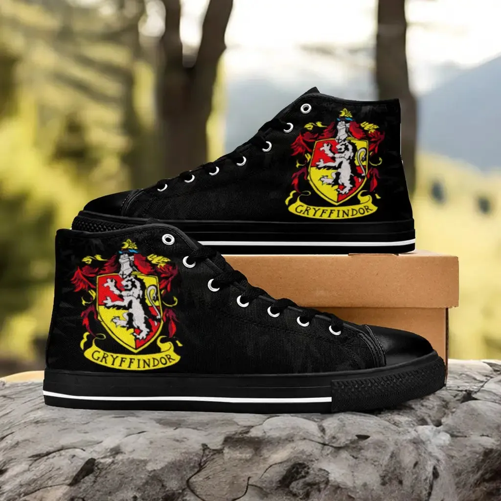 Harry Potter Hogwarts Gryffindor Shoes High Top Sneakers for Kids and Adults