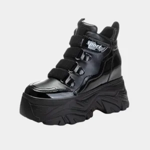 Joskaa 2024 New Black Platform Sneakers 90s