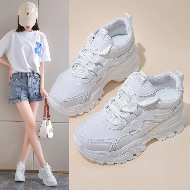 Joskaa 2024 New Chunky white platform sneakers