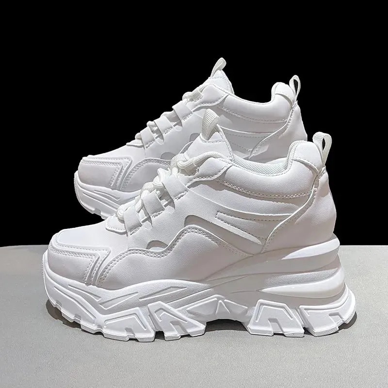 Joskaa 2024 New Chunky white platform sneakers