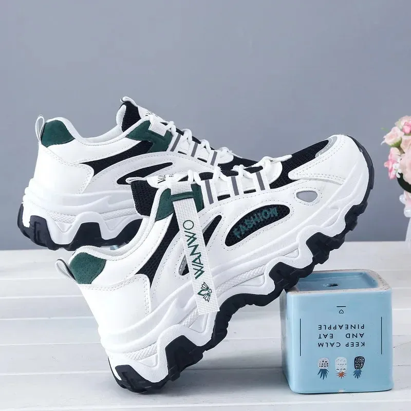 Joskaa 2024 New Chunky White Sneakers Platform