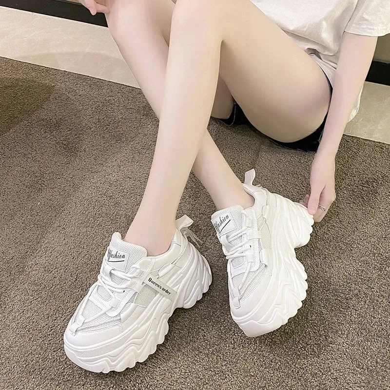 Joskaa 2024 New Platform Chunky White Sneakers