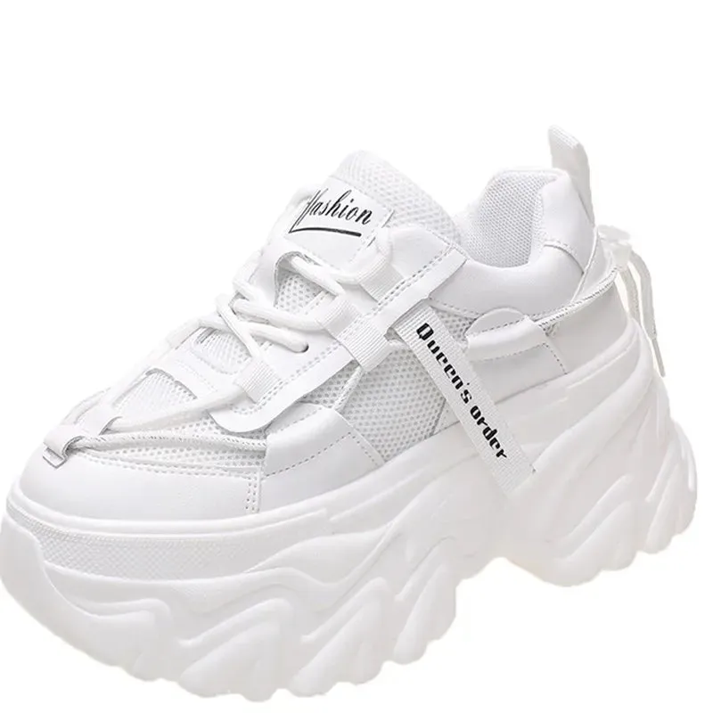 Joskaa 2024 New Platform Chunky White Sneakers