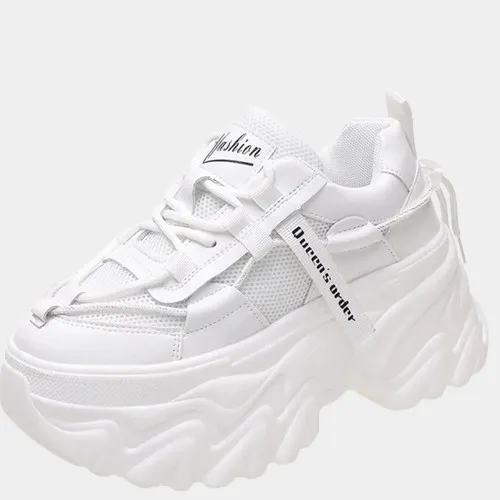 Joskaa 2024 New Platform Chunky White Sneakers