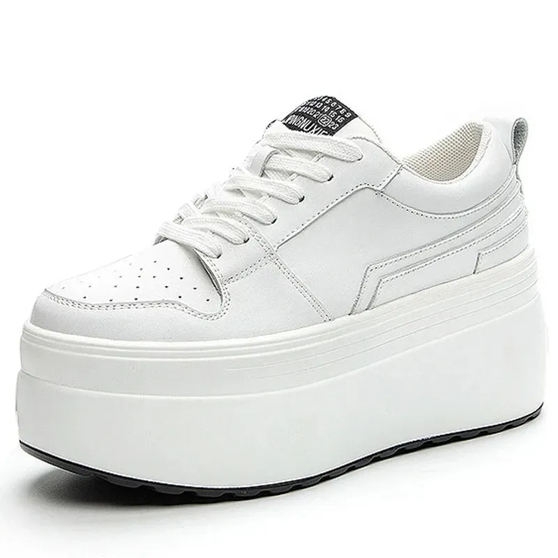 Joskaa 2024 New Platform Sneakers White Leather