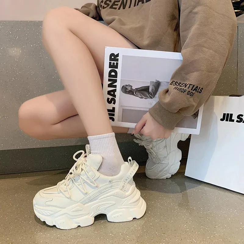 Joskaa 2024 New White Platform Sneakers Australia