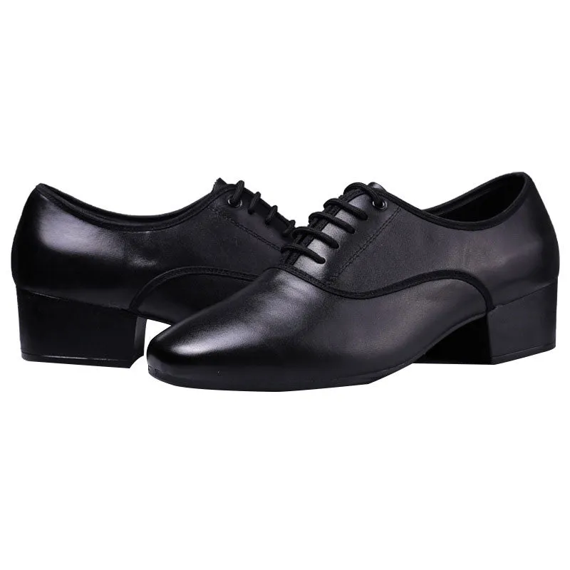 KCDANCE Men's Black Leatherette 5cm Heels Ballroom Dance Shoes Modern Dance Shoes