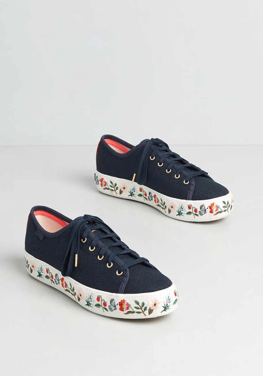 Keds x Rifle Paper Co. Forevermore Foliage Platform Sneaker