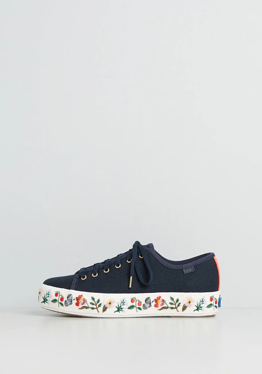 Keds x Rifle Paper Co. Forevermore Foliage Platform Sneaker