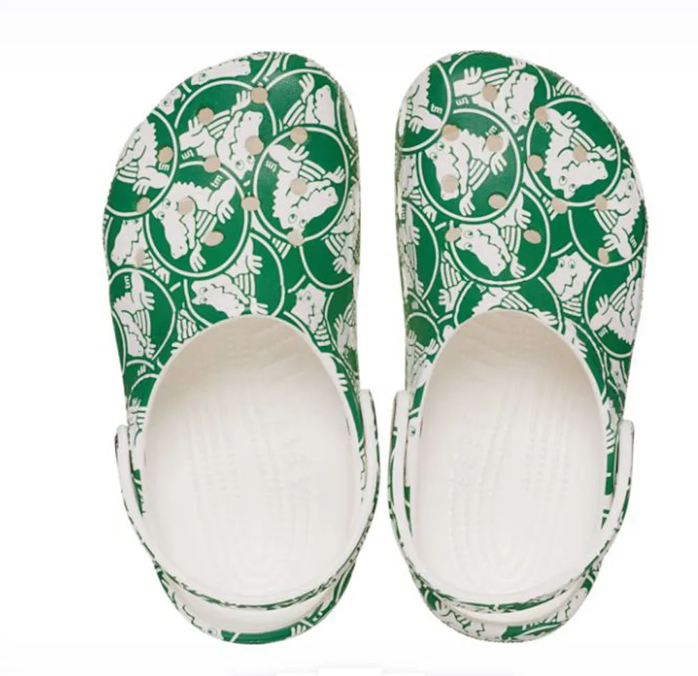 Kids Classic Duke Print Clog in Green Ivy by Crocs