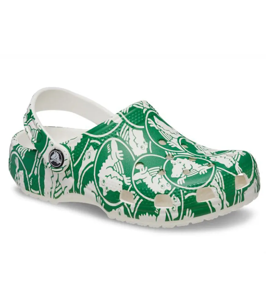 Kids Classic Duke Print Clog in Green Ivy by Crocs