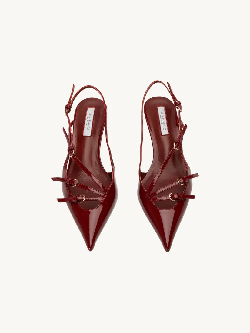 Koko Patent Pump Bordeaux