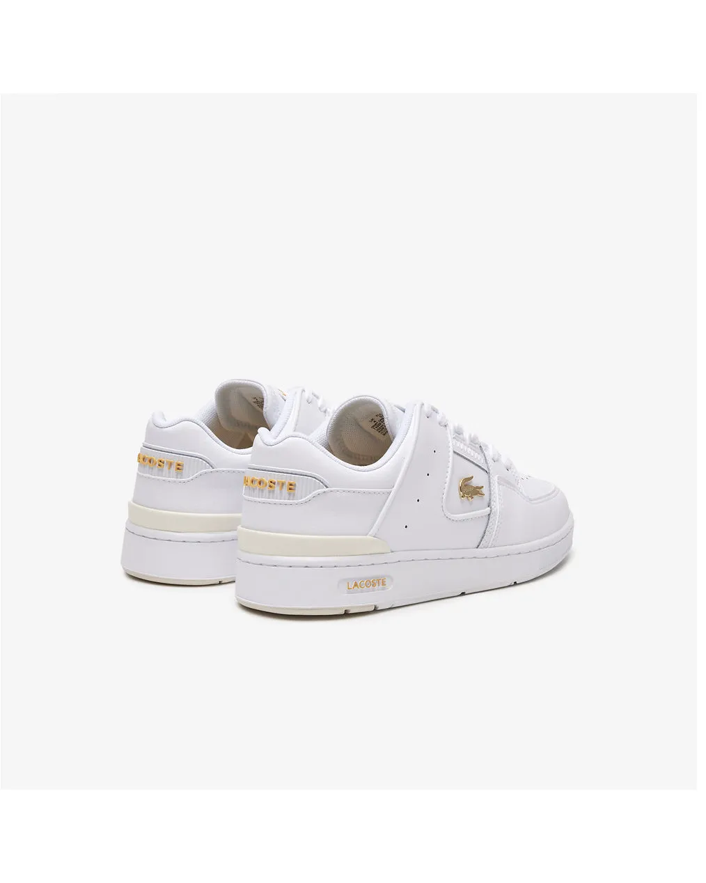 Lacoste Court Cage Sneaker - White/Light Orange