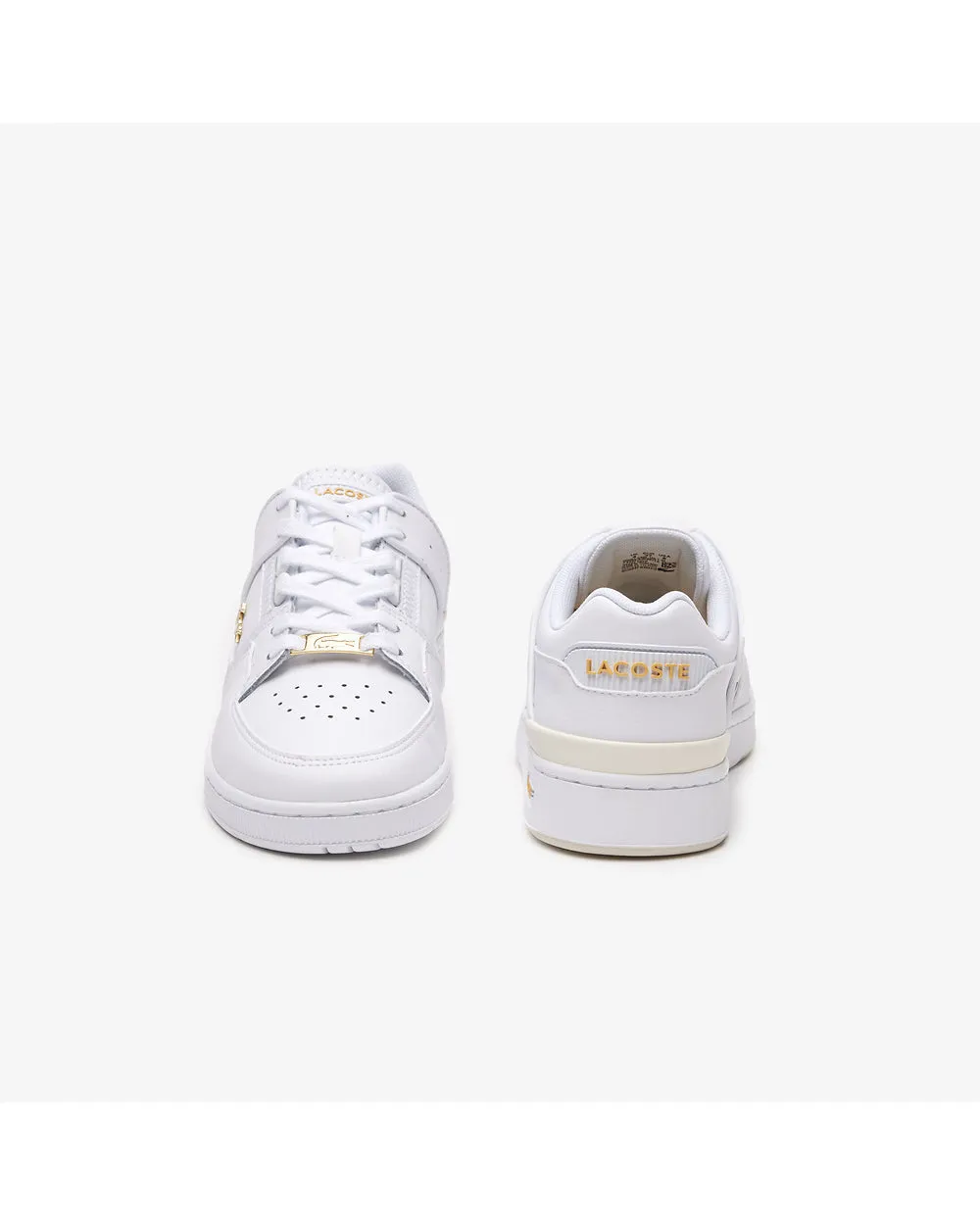 Lacoste Court Cage Sneaker - White/Light Orange