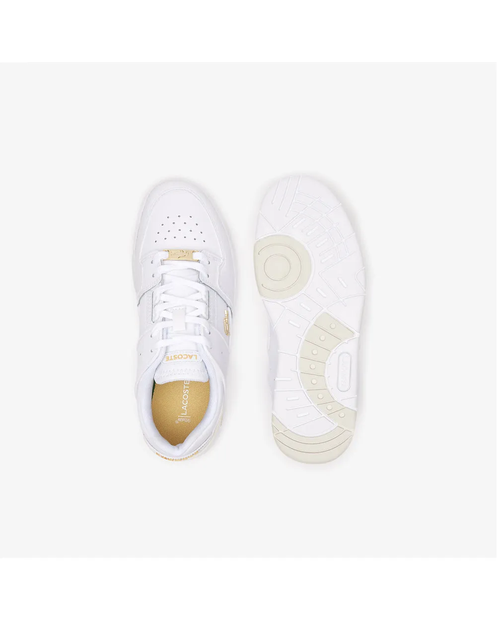 Lacoste Court Cage Sneaker - White/Light Orange