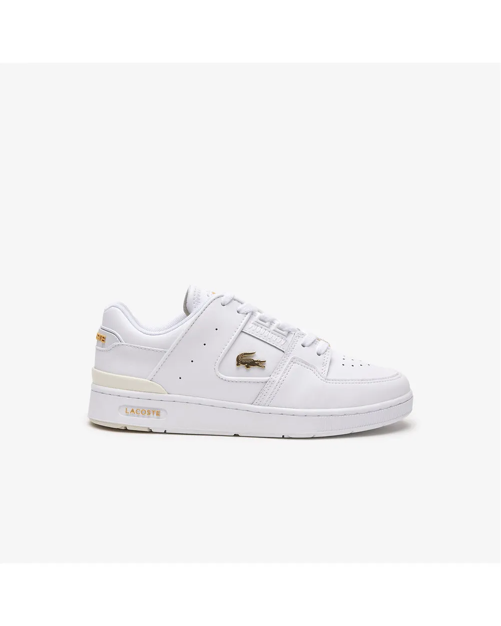 Lacoste Court Cage Sneaker - White/Light Orange