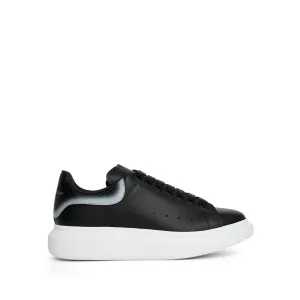 Larry Layered Heel Sneaker in Black/Silver