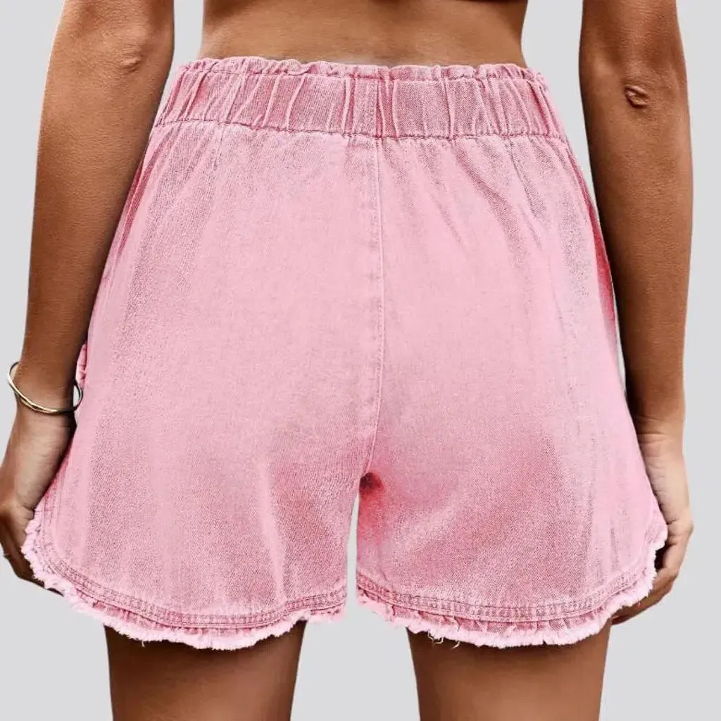 Loose y2k jean shorts
 for women