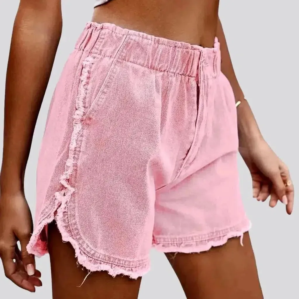 Loose y2k jean shorts
 for women