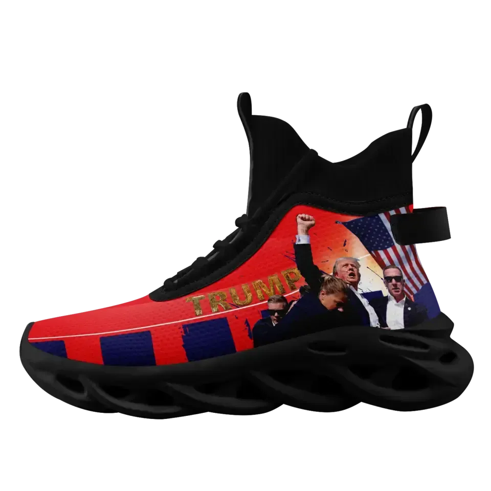 Luxury Gifts,Personalized Trump Sneakers, Custom MAGA Shoes, Light Weight Sport Shoes, Glow at light Shoes