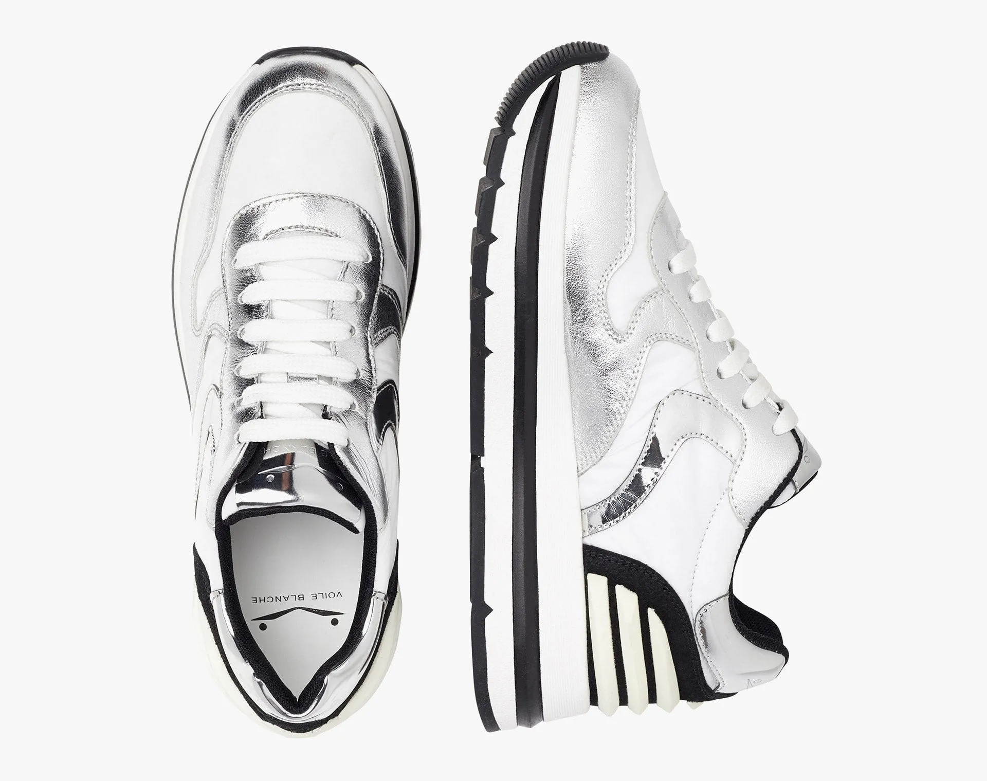 Maran Power Silver Chunky Sneakers