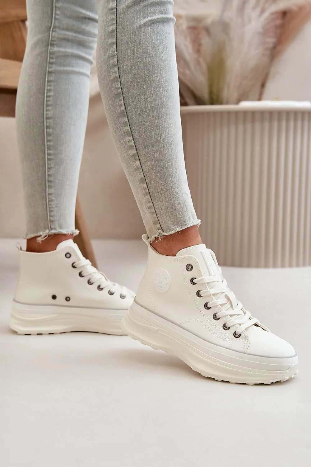 Massive Platform Lace-Up Sneakers