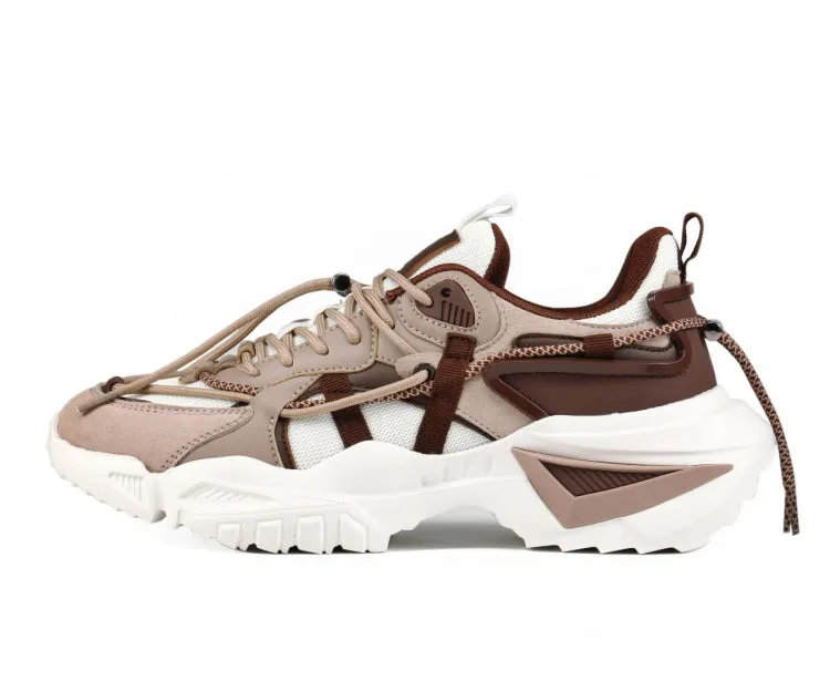 Mazino Urban Oasis Sneakers Men’s Chunky Brown White Mesh