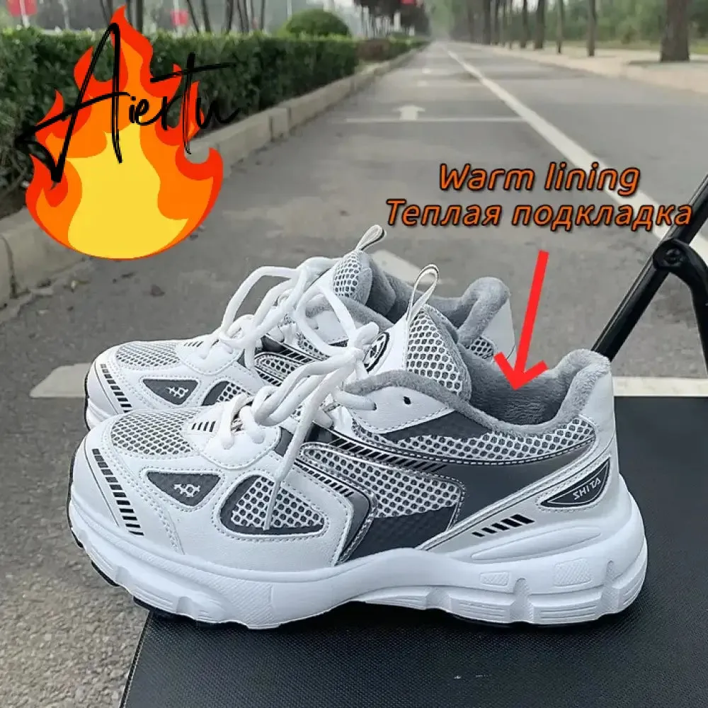 Men Women Sneakers Plus Size 41 42 43 Women's Casual Shoes Fashion Chunky Sneakers Woman Thick Sole Sport Shoes Big Size Shoes