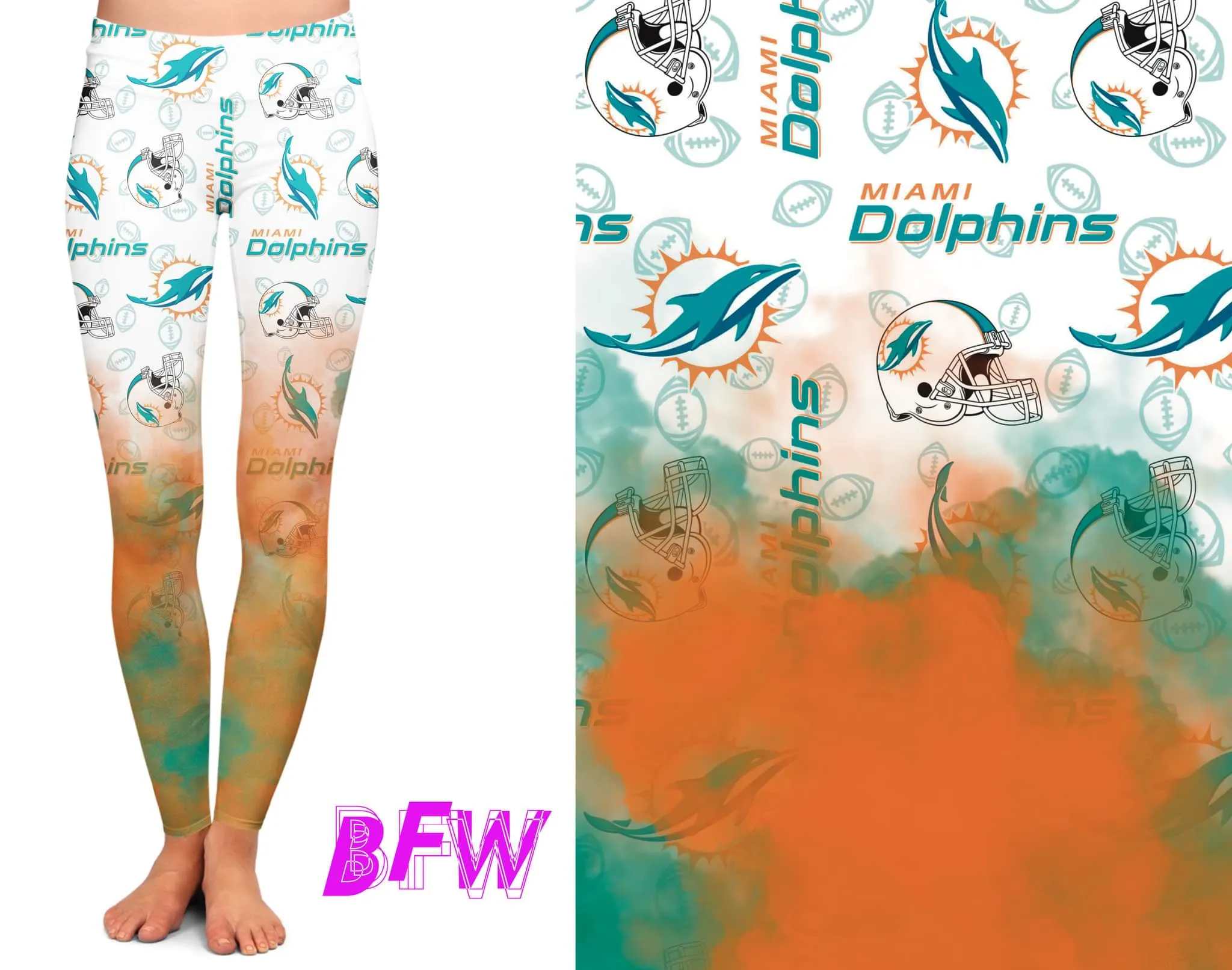 Miami Football smoke print Leggings and Unisex Joggers