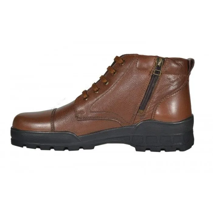 New TSF Flexible & Comfort Police Boots with Zip Tan