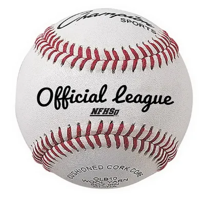 One Dozen Champion Sports OLB10 Leather Game Baseballs