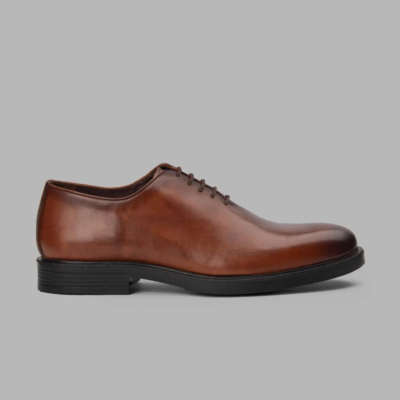 Oxford Whole Cut Shoes - HAVAN