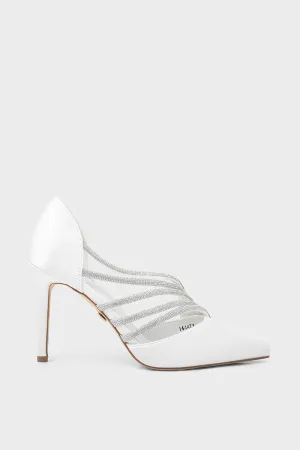 Party Wear Court Shoes I44471-White